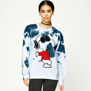 Forever 21 Snoopy tie dye sweatshirt